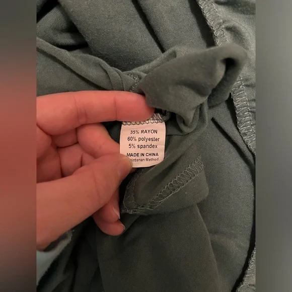 Short Sleeve T-Shirt Maxi Dress Flowy V-Neck Tiered Beach Vacation Sundress - Picture 7 of 8